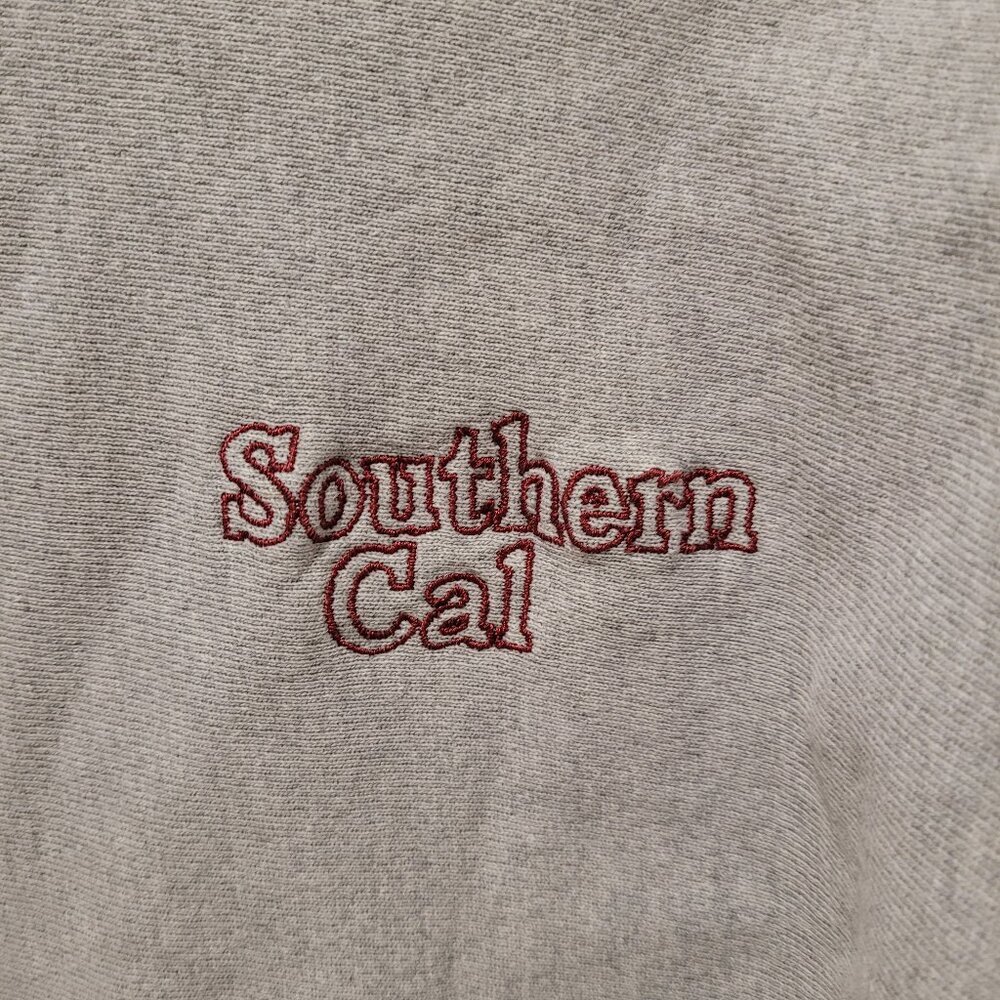 Champion Reverse Weave Large Heather Gray Sweatshirt Southern Cal Embroidered L - Picture 4 of 11